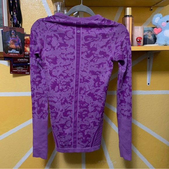 Lululemon Swiftly Tech Long Sleeve Crew Heathered Tender Violet  Size 4 - Picture 6 of 9